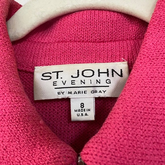 St John Evening Skirt Suit rhinestone details - Picture 2 of 7